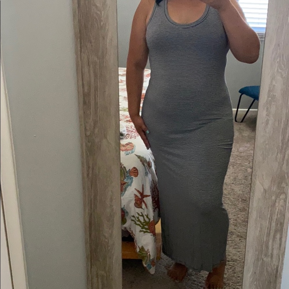 Gap striped maxi dress
